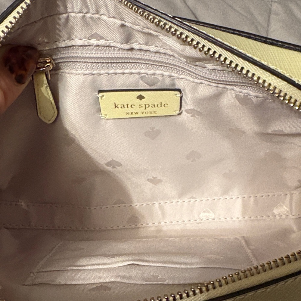 kate spade pale Yellow Saffiano Crossbody Bag - Picture 2 of 5